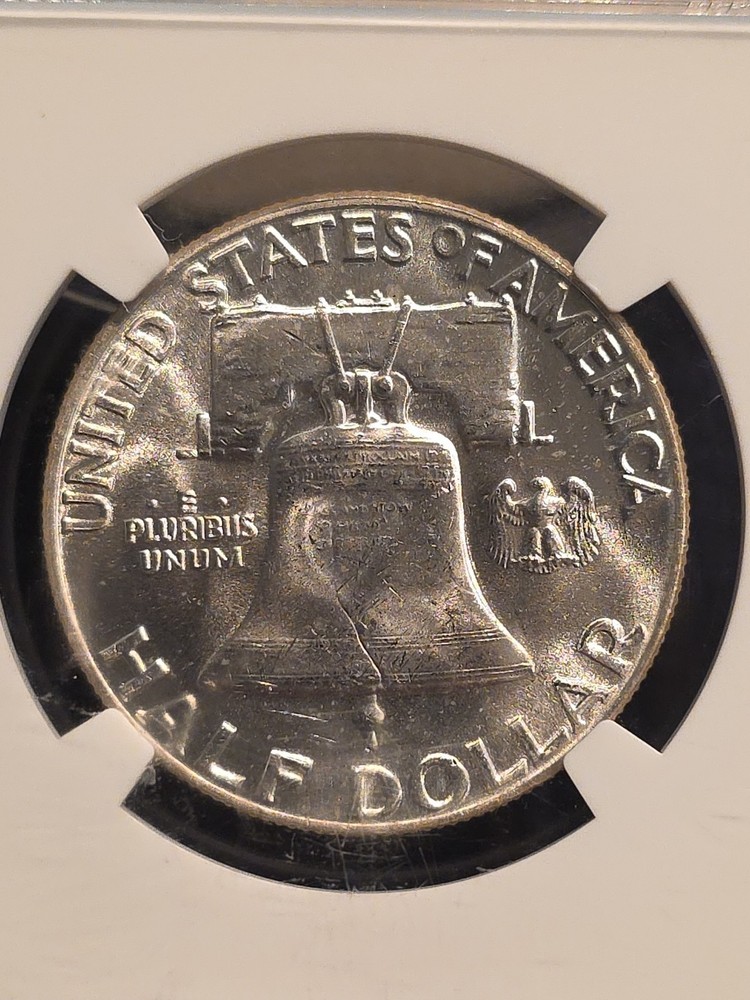 1956 Silver Franklin Half Dollar NGC MS-64