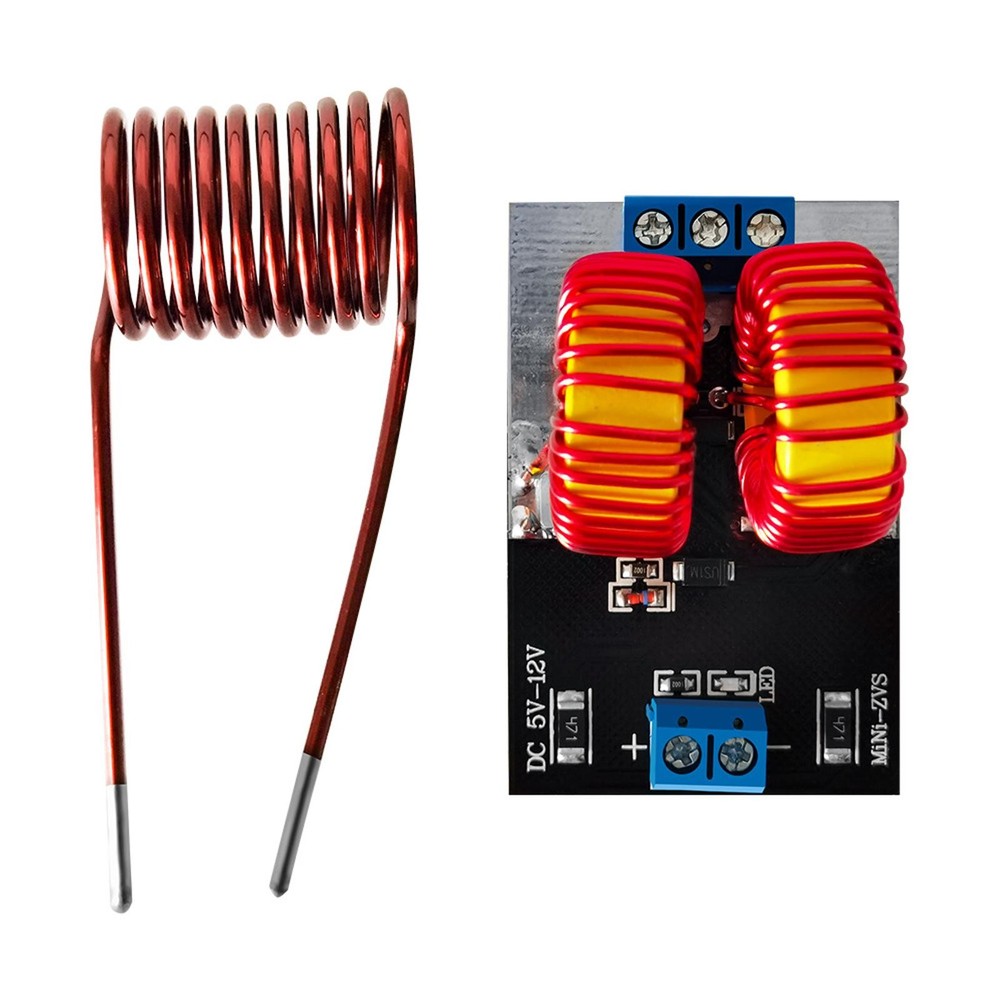 120W Mini ZVS Heating Machine DC 5-12.0V Input Voltage Induction Heater Module
