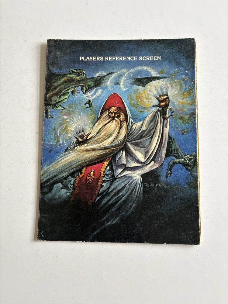 Advanced Dungeons and Dragons Players Reference Screen TSR 1985