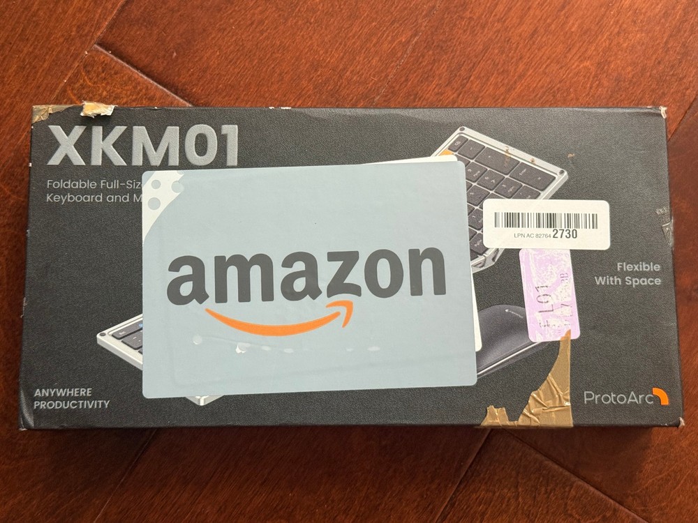 ProtoArc XKM01 Foldable Wireless Keyboard and Mouse Combo Portable Set