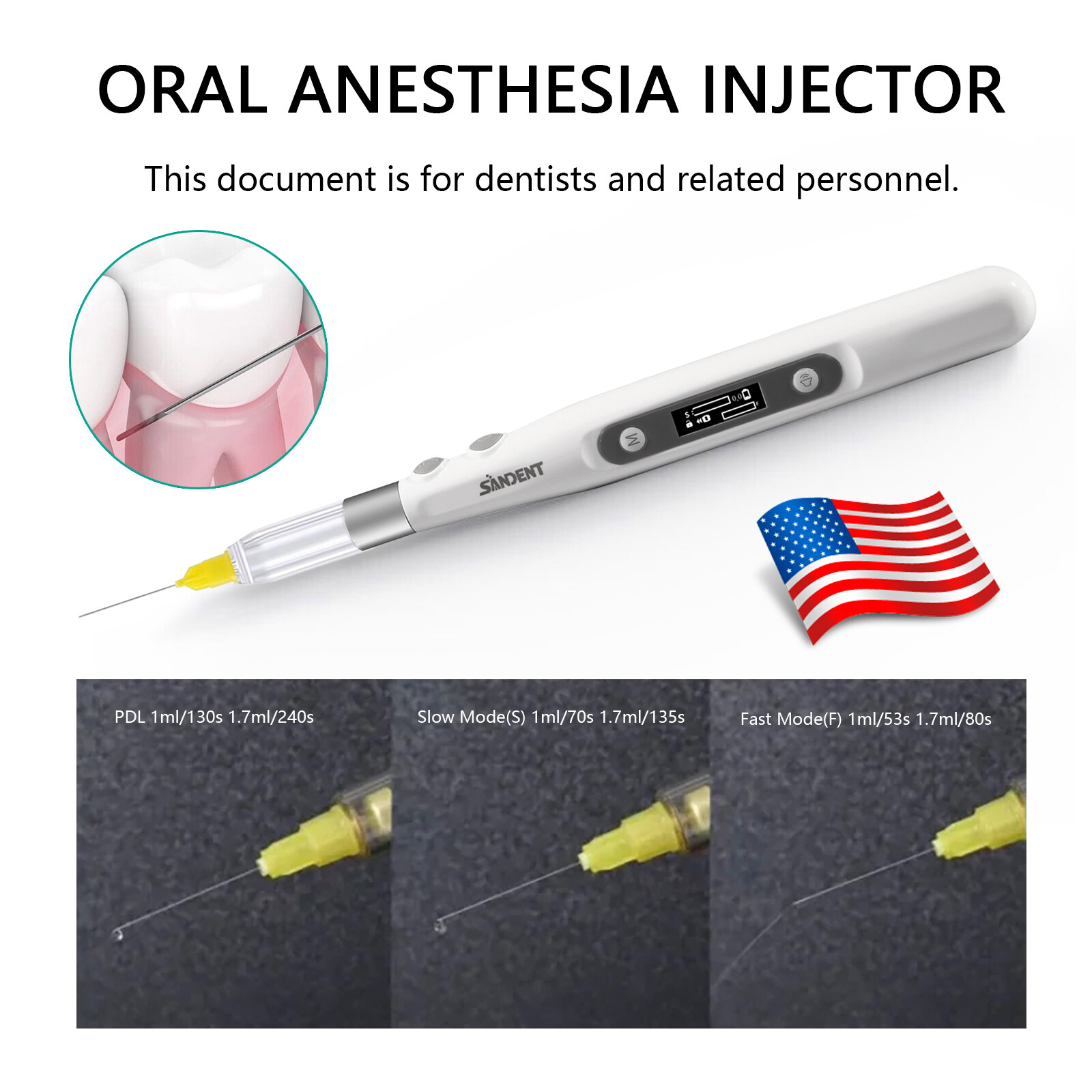 USA Dental Painless Oral Local Anesthesia Device Anestesia Pen