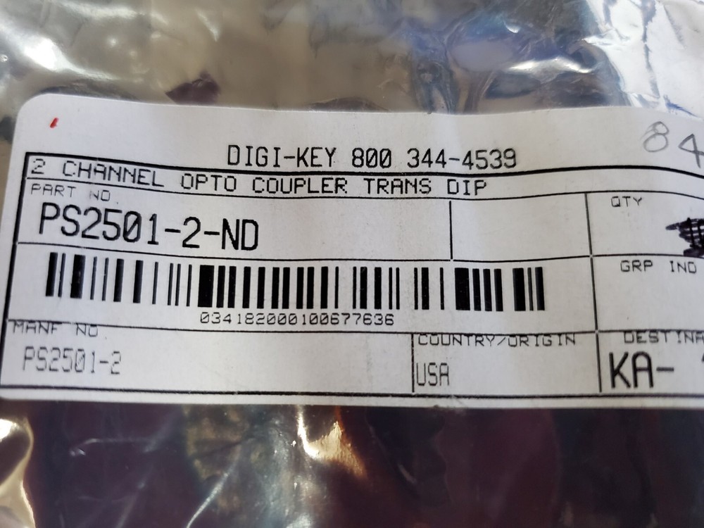 PS2501-2 NEC Transistor Output Optocoupler, 2-Element DIP-8 5000V Isolation IC