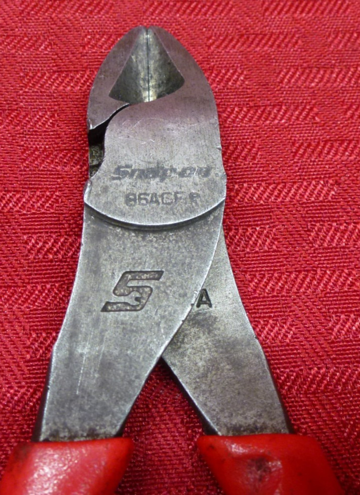 SNAP-ON 86ACF 6” DIAGONAL RED SOFT GRIP CUTTER CUTTERS