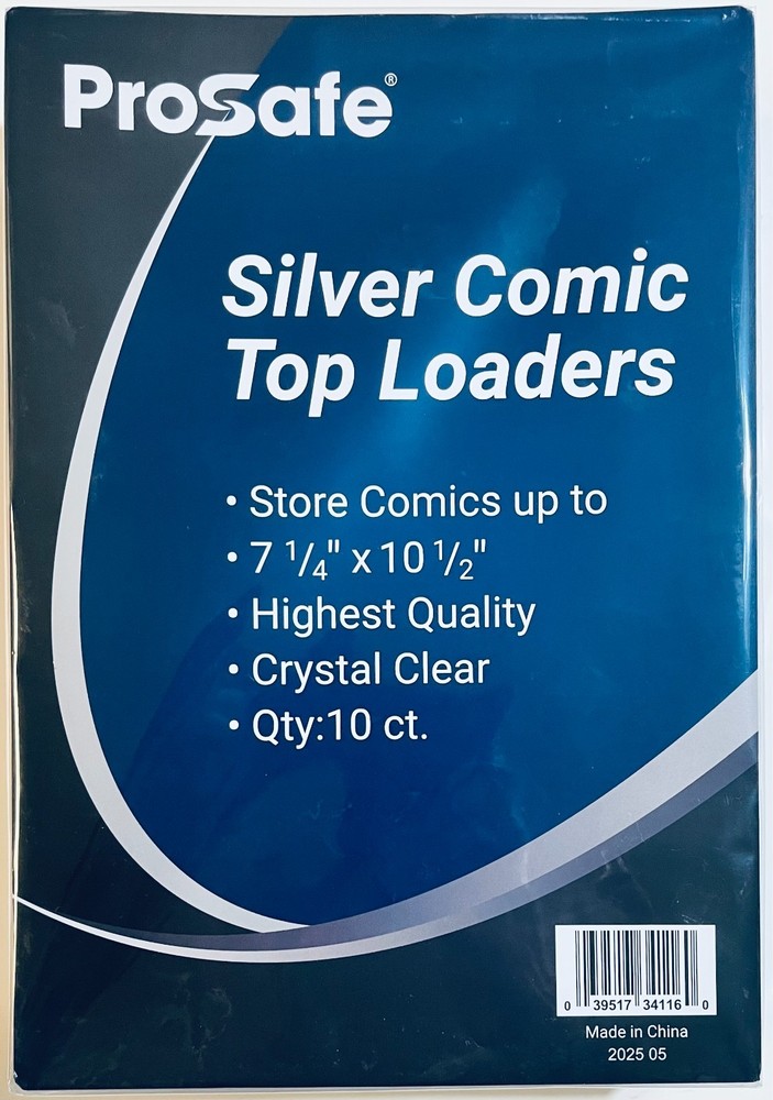10 Comic Top Loaders Protections Silver Age – Clear Comic Books Holders