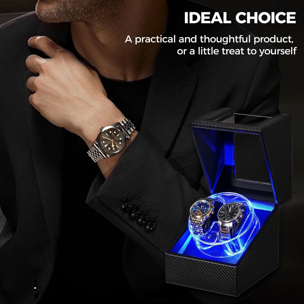 Watch Winder for Automatic Watches, 4 Modes Double Automatic Watch Winder box