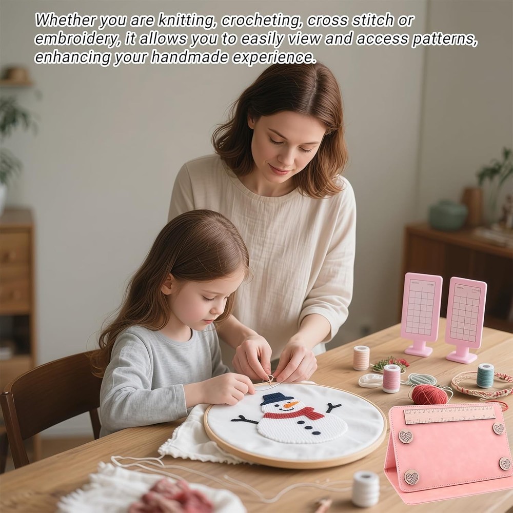 Knitting Pattern Chart Keeper / Folding Pattern Holder Knitted Pattern Holder