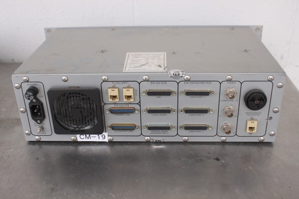 ENERDYNE ADVS DEC1000R5 COMPRESSED VIDEO DECODER w/ 4 MODULE CARDS