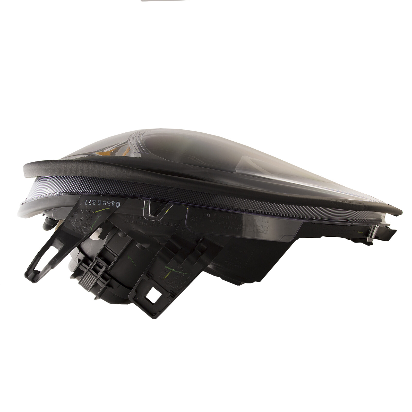 Headlights For 96-2011 Freightliner Columbia Black Halogen Projector Headlamp