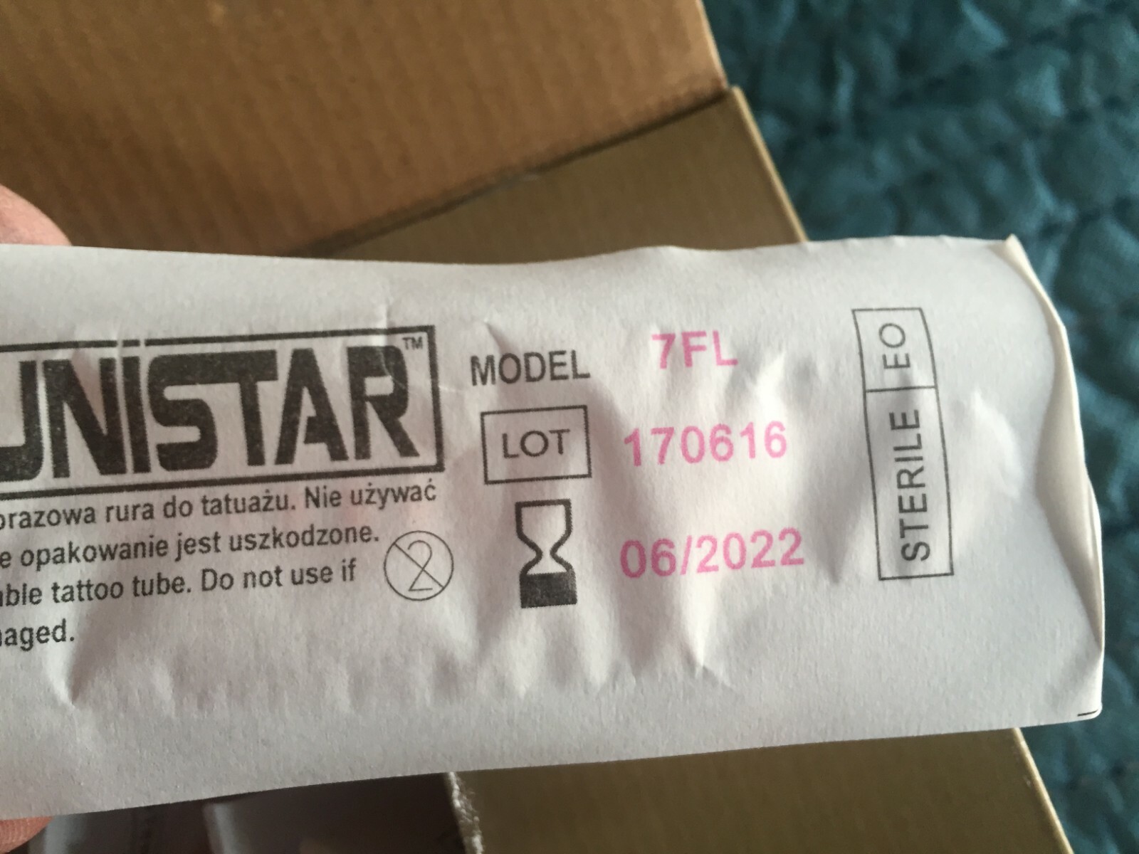 New Unistar Disposable Tattoo Cartridge Tubes 20 - 7-F-30mm W-21