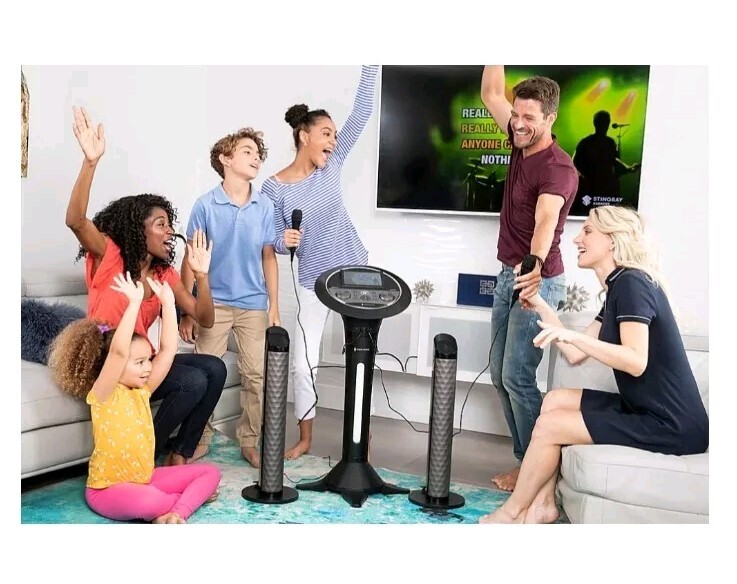 Premium Wi-Fi Karaoke System 7'' Touchscreen Singing Machine - Two Mics Complete