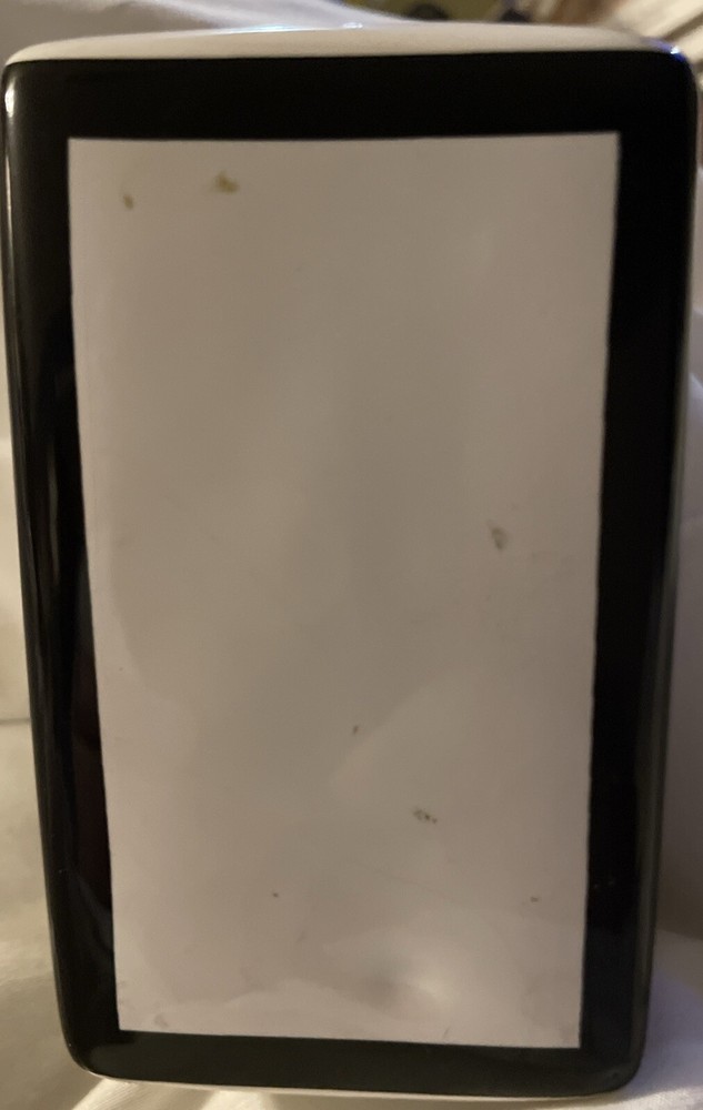 Toothbrush And Paste Holder Ceramic Square