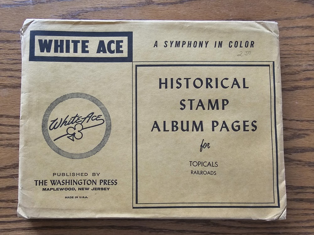White Ace Stamp Supplement TOPICALS Railroads NOS