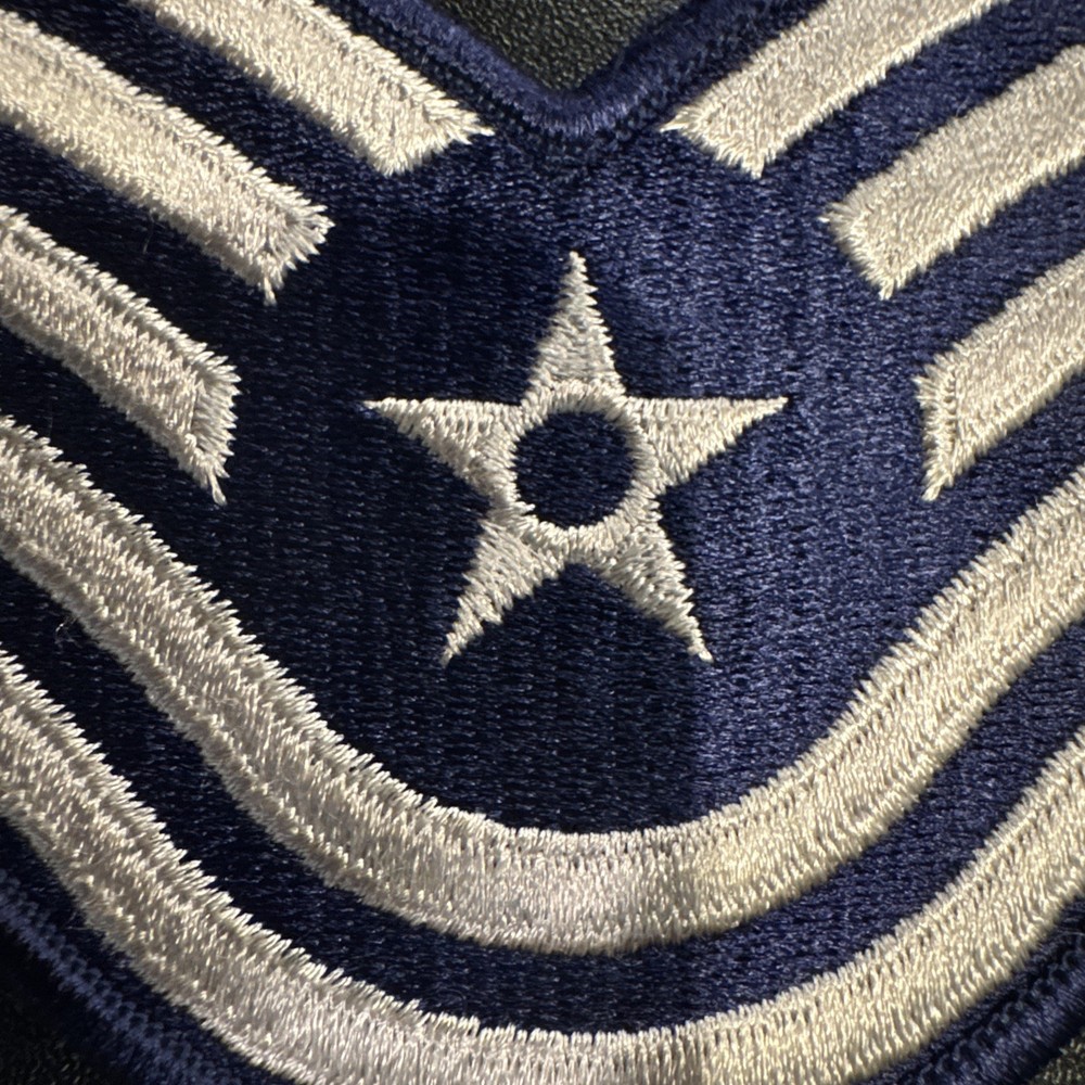 US Air Force Technical Sergeant TSGT Chevron Patch Full Color Large 4" NOS