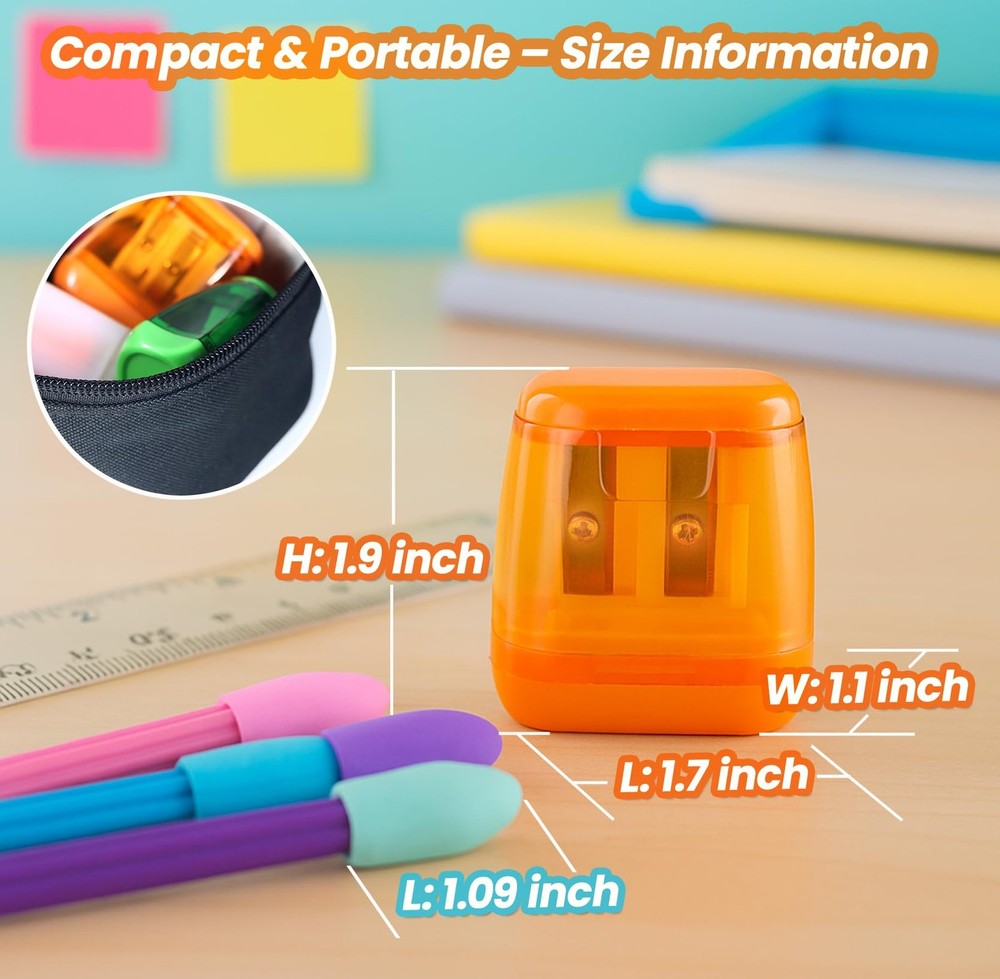 Pencil Sharpeners, Aipker Manual Sharpeners & Basic-Pencil Sharpener, Colored