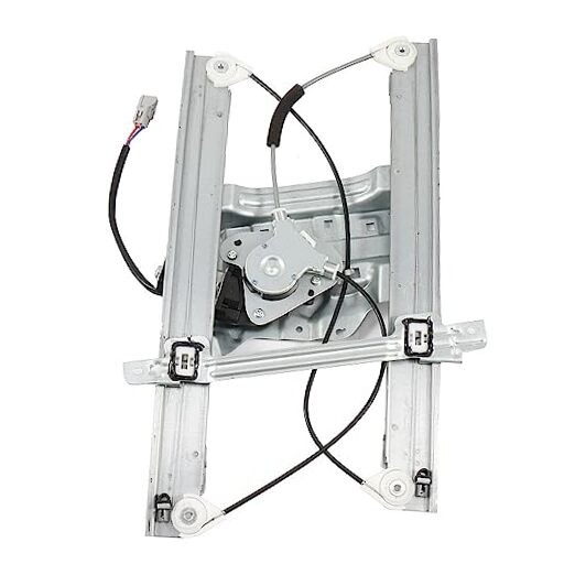 Driver Side Power Window Regulator With Motor Front Left Black/White