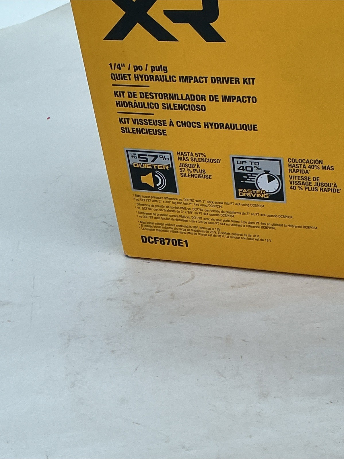 New Dewalt Impact Driver Kit W/1.7ah Power stack Battery DCF870E1