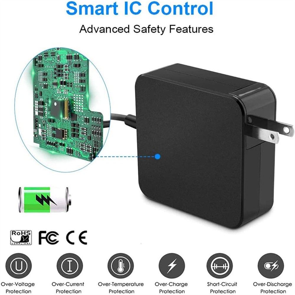 USB-C Type C Charger for Laptop Chromebook Tablet Phone 65w Universal Charge