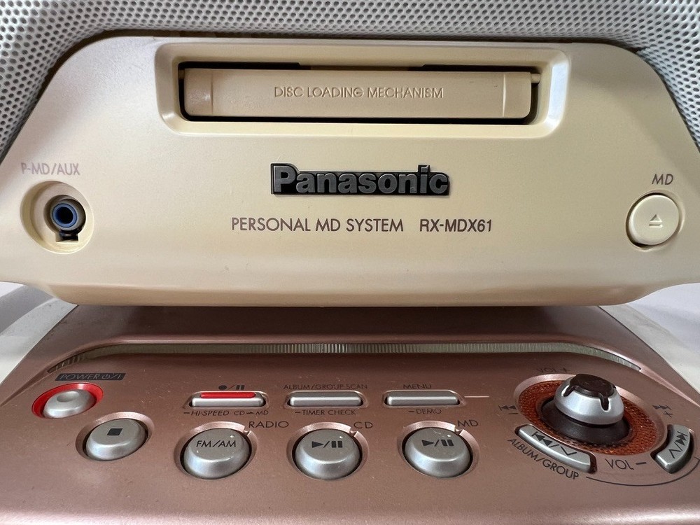 Personal MD system RX-MDX61 CD and MD operation confirmed