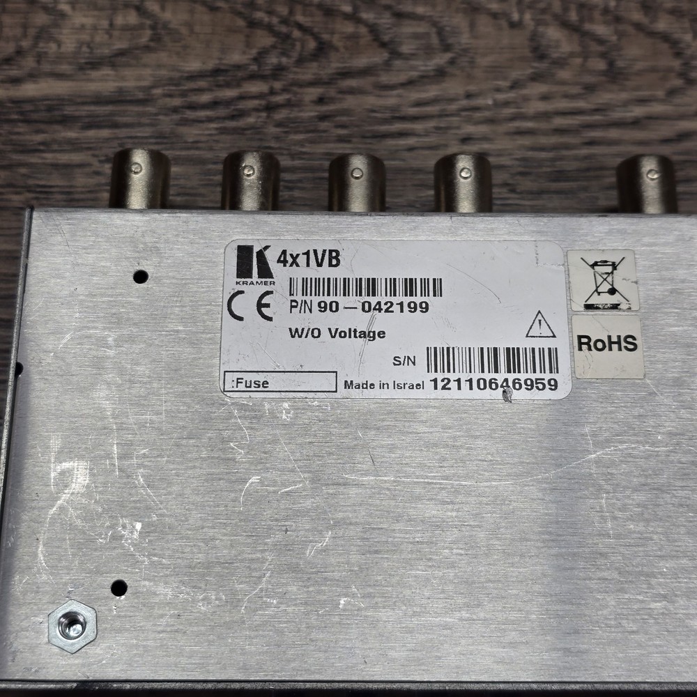 Kramer Tools 4x1VB High-Resolution Video Switcher - Tested Working