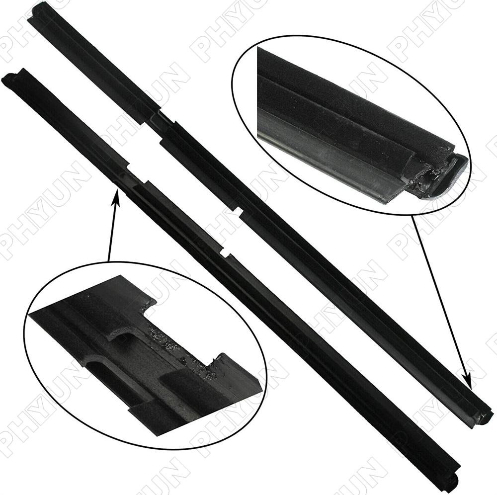 4 x Front&Rear Outer Window Seal Weatherstrip Trim For Jeep Grand Cherokee 99-04