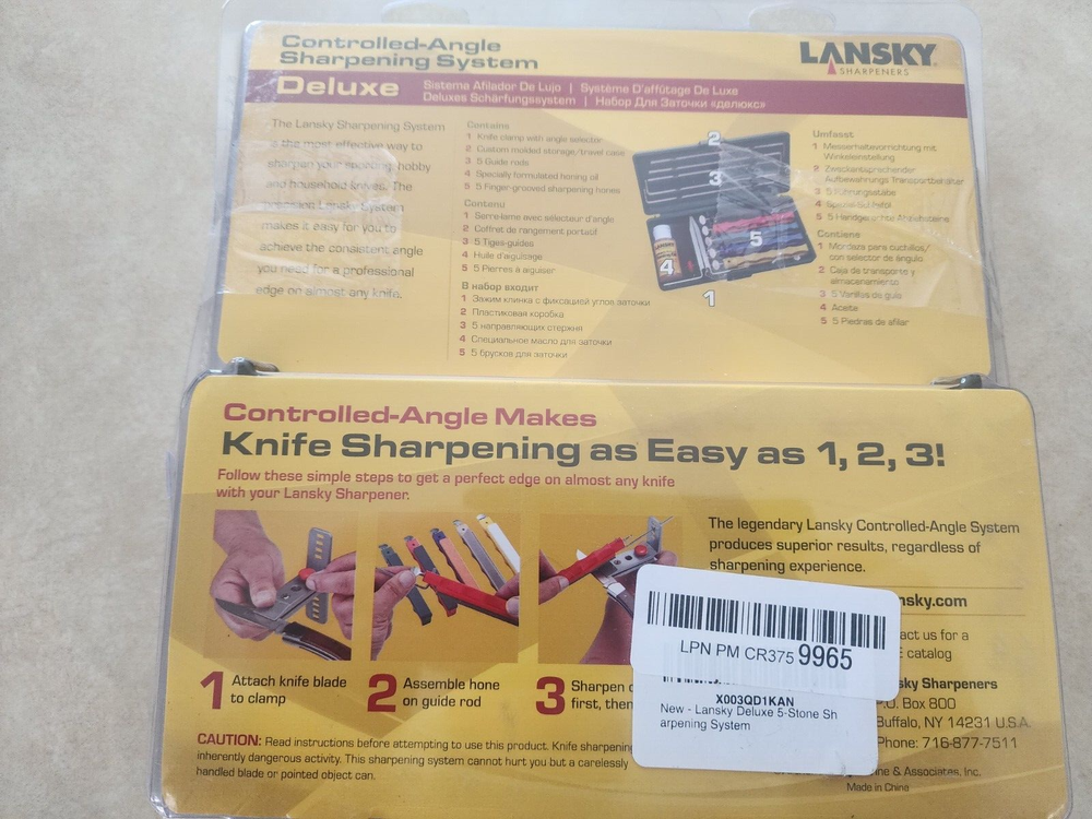 Lansky Deluxe 5-Stone Sharpening System