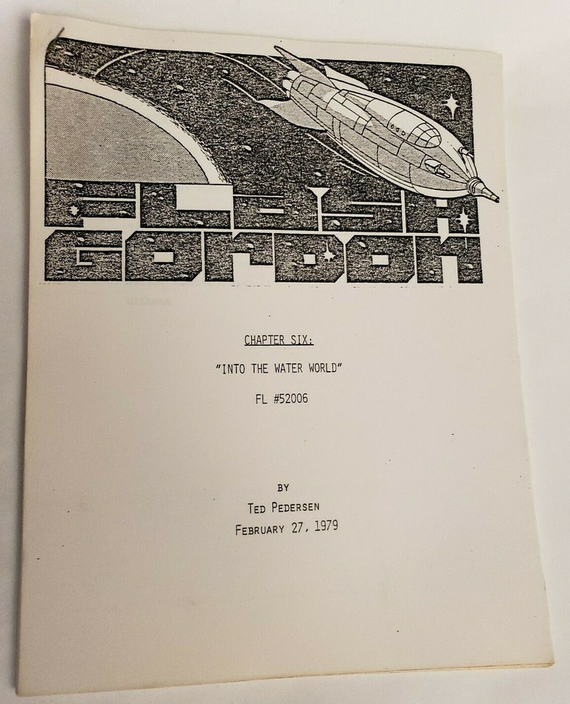 FLASH GORDON / Ted Pedersen 1979 TV Script, "Chapter Six: Into the Water World"