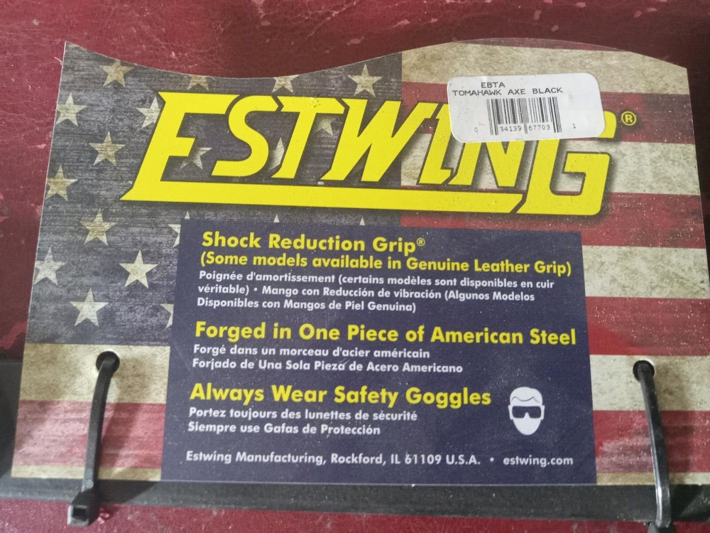 Estwing EBTA Black Eagle Tomahawk Axe w/Sheath 16 Black - US Made