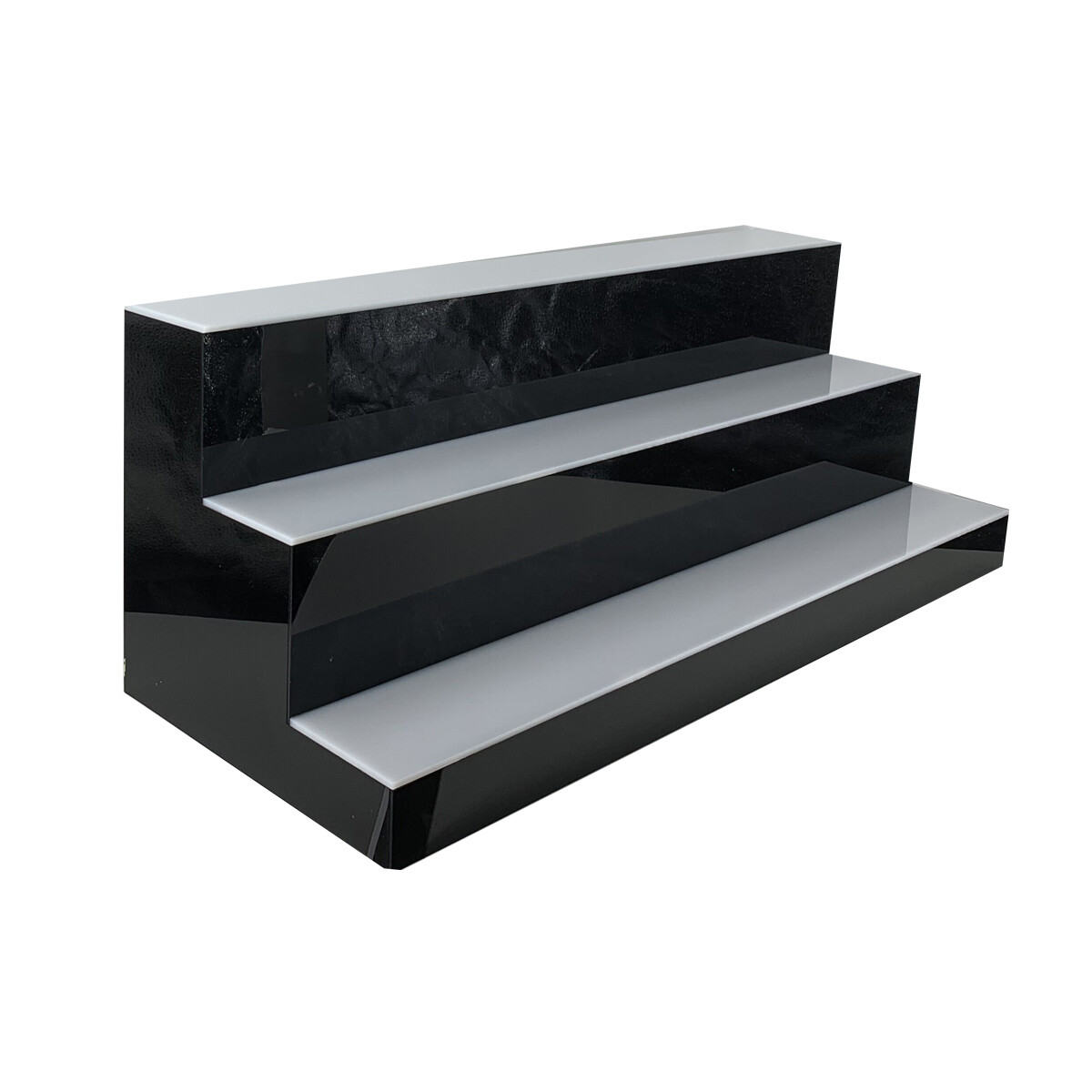 31" LED Display Shelf with 7 Preset Color 3-Step LED Liquor Bottle Display Stand