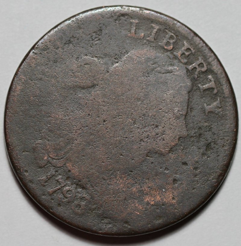 1798 Draped Bust Large Cent - US 1c Copper Coin
