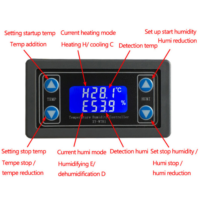 XY-WTH1 temperature and humidity control module digital display control board
