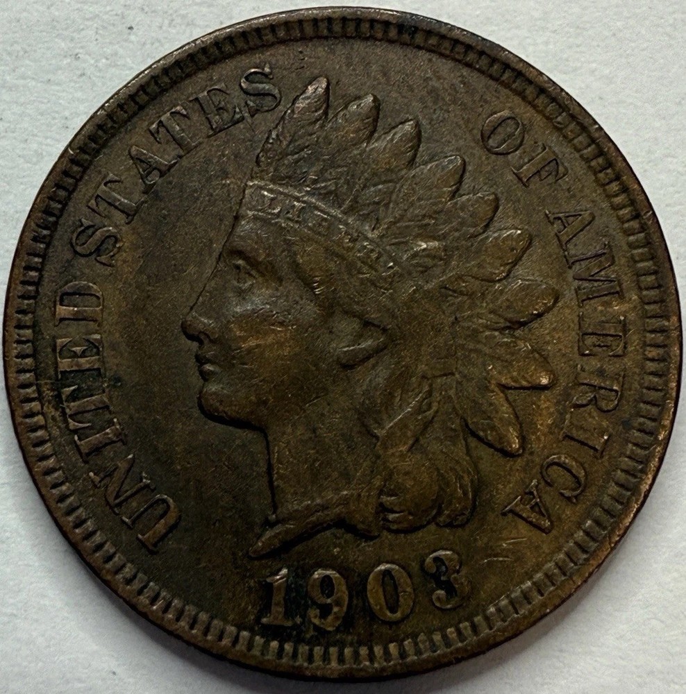 1903 Indian Head Cent Exact Coin Imaged #IND744