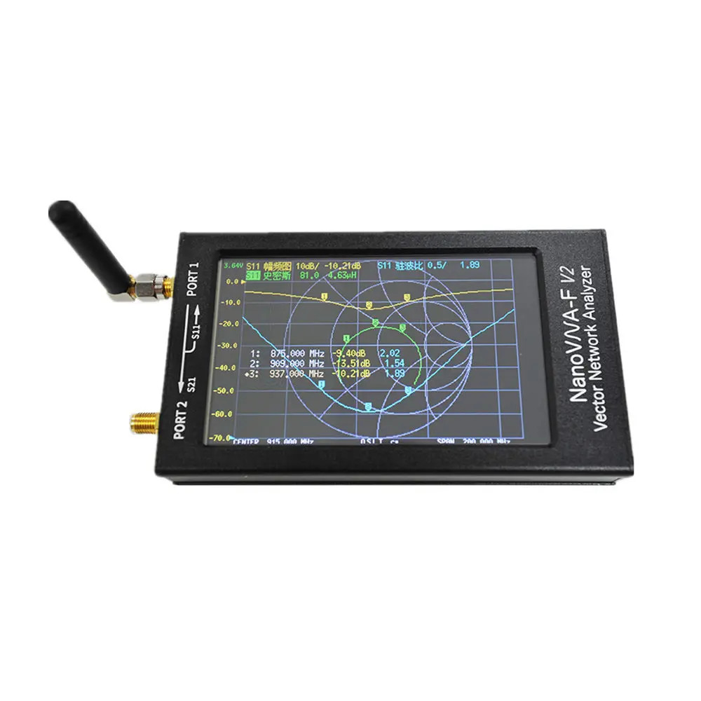 Network Analyzer Digital Nano VNA Tester USB LogicAntenna Analyzer Standing Wave