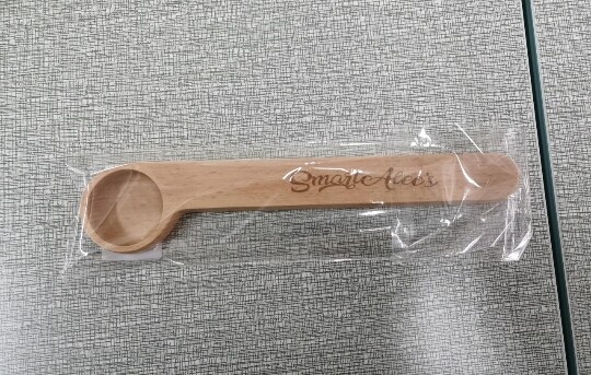 Beechwood Coffee Scoop and Bag Clip 3 Pack