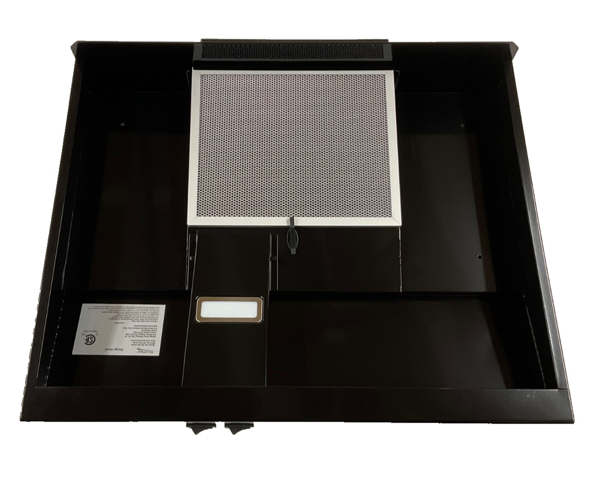 RECPRO RP-RH-22-BL RV Low-Profile 22" Stove Range Hood w/ LED Light 12VDC Black