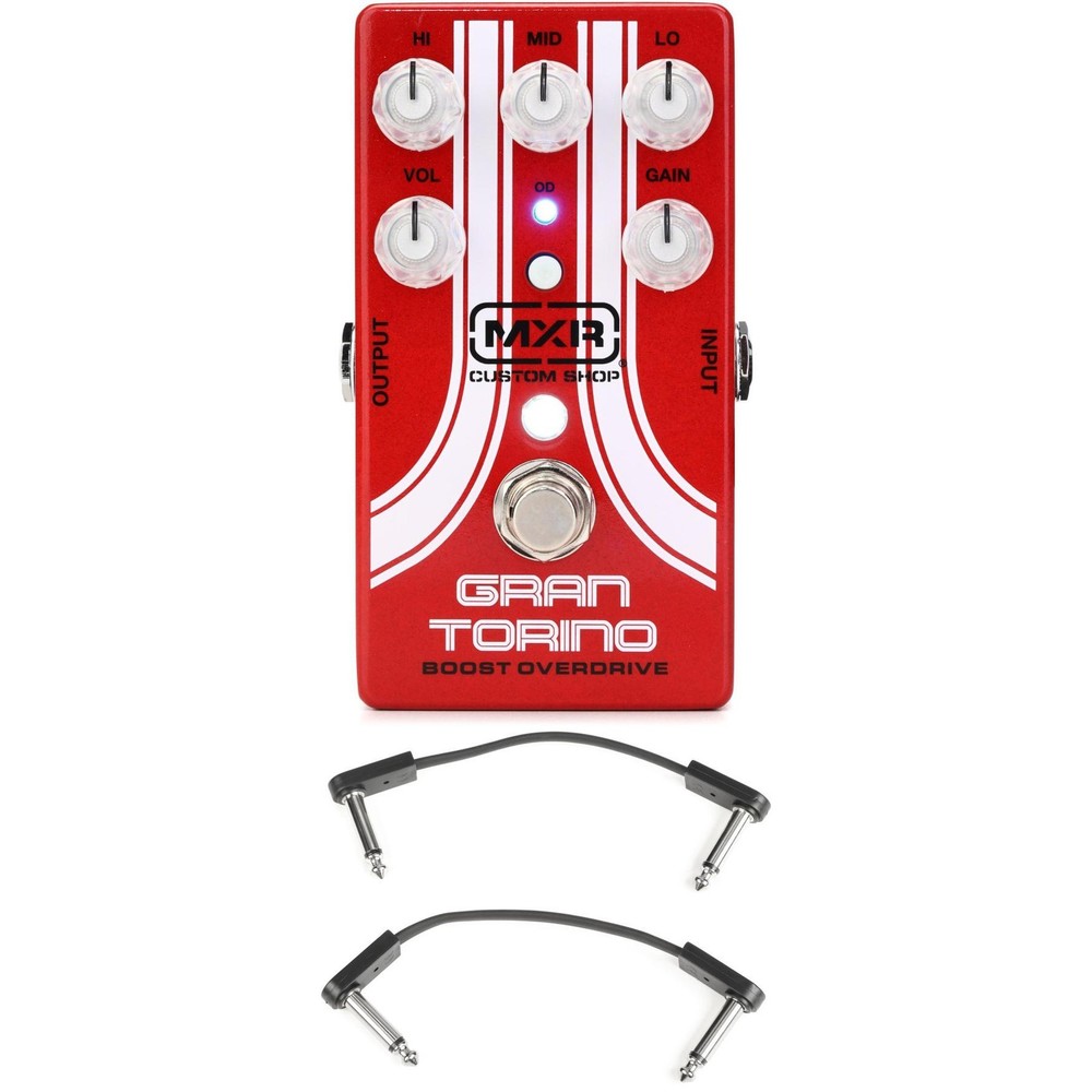 MXR Gran Torino Boost Overdrive Pedal with EBS Patch Cables - Limited Edition