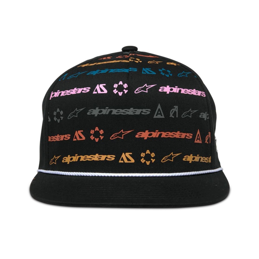 Alpinestars Glphy Baseball Cap Motorcycle Multi Logo Black