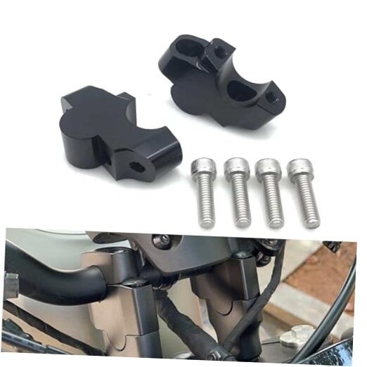 Motorcycle Handlebar Risers Mount Clamp CNC Handle Bar Riser Extender Height
