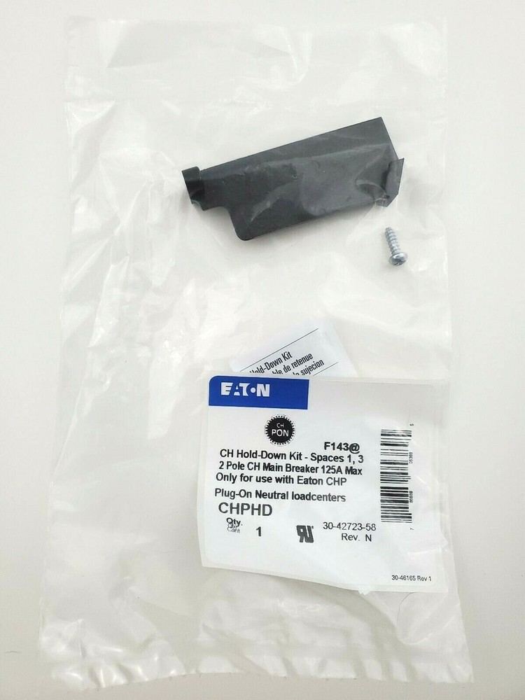 Eaton CHPHD Hold Down Main Breaker Retainer Kit For Two Pole Type CH Breakers