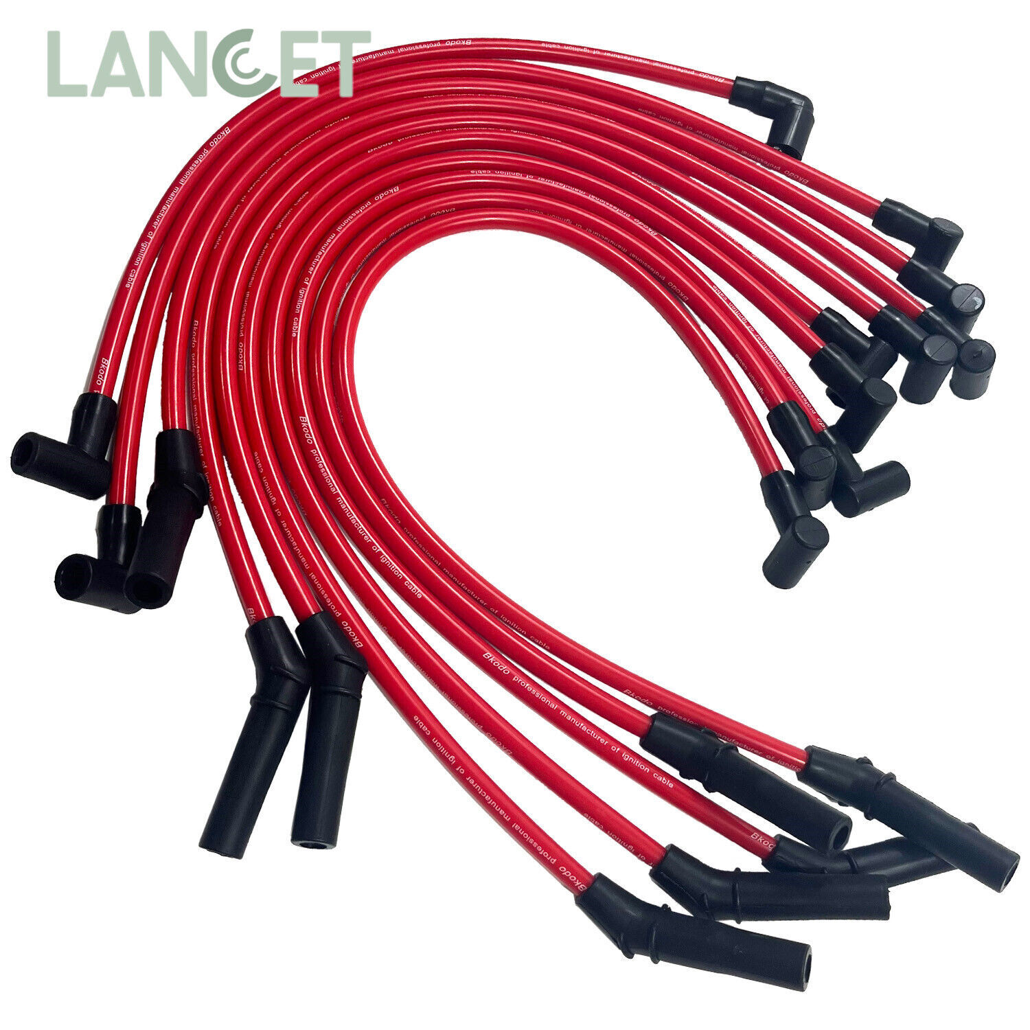For Ford Racing 10.5mm Red Ignition Wire Set 5.8L 5.0L 351W 302 Spark Plug Wires