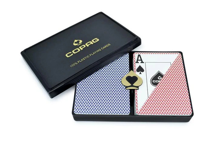 Copag Export Jumbo Index Red/Blue Poker Size 2 Deck Setup Index