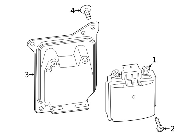 Genuine Ford Blind Spot Detection System Warning Sensor Bracket KB3Z-14D189-A