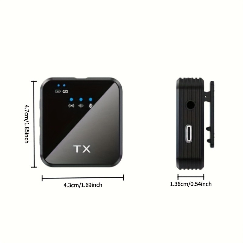 3 in 1 Mini Microphone for iPhone/Android/Camera Wireless Lavalier Microphone