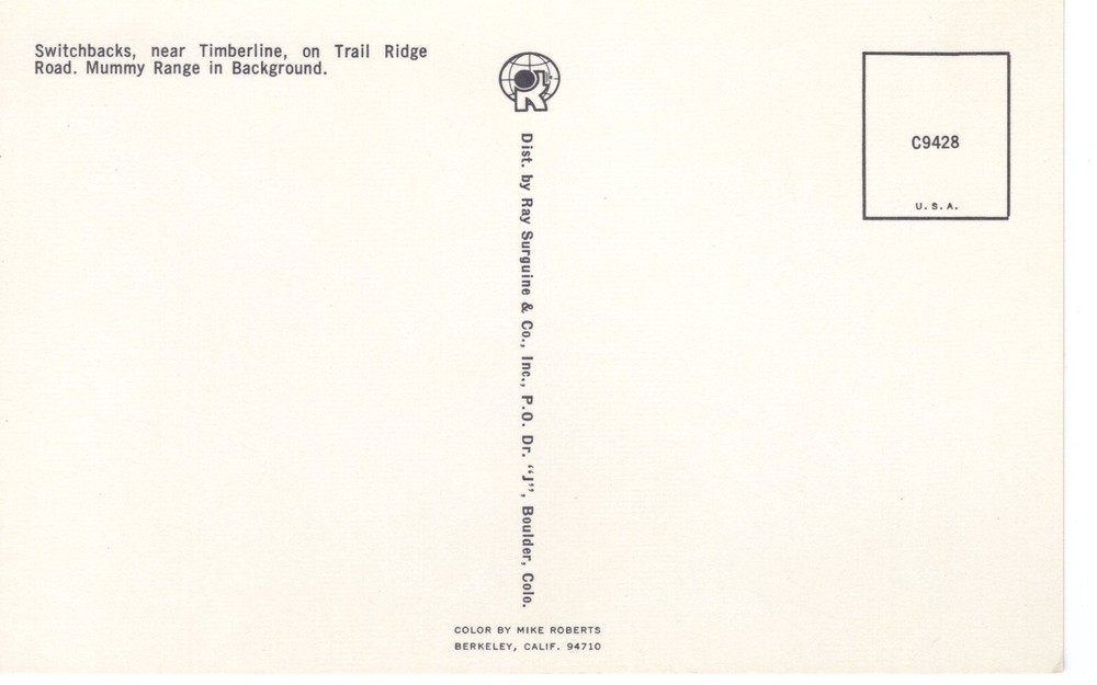 SWITCHBACK ON TRAIL RIDGE ROAD - PC3977