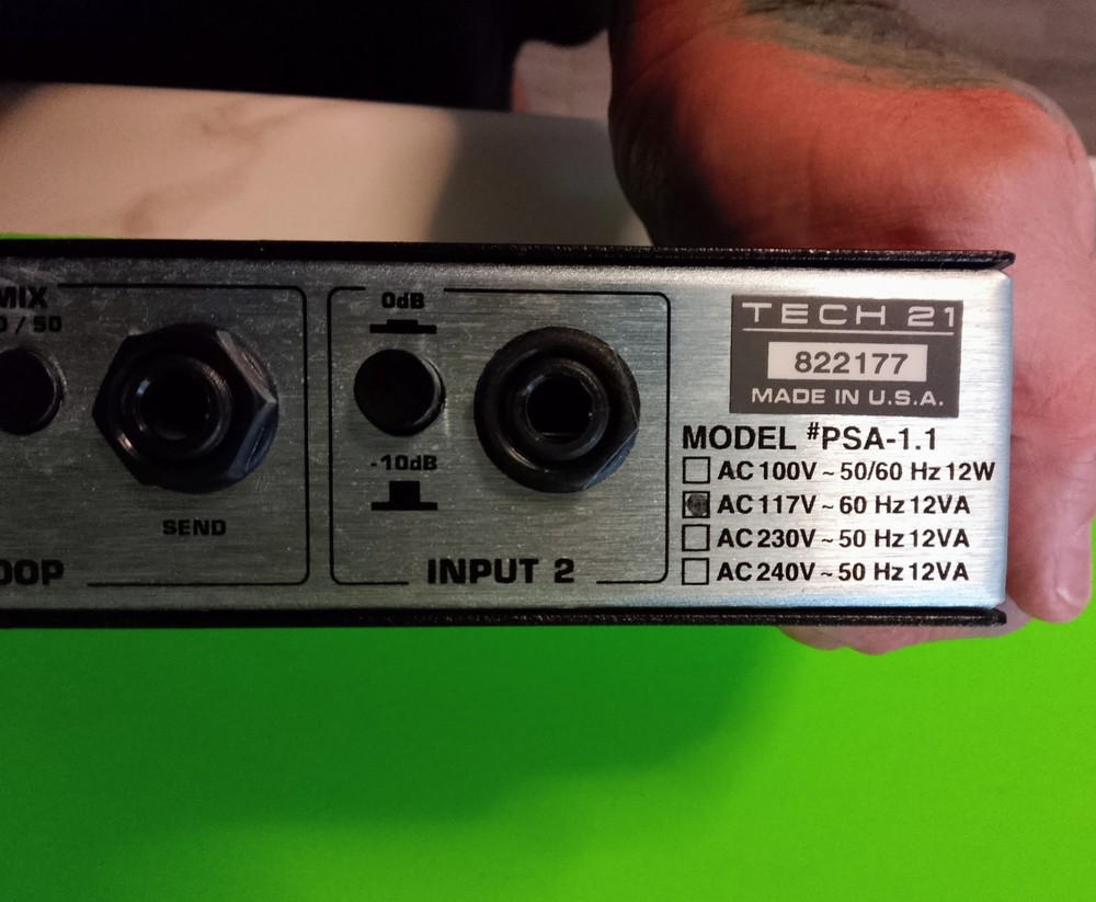 Tech 21 Sansamp PSA 1.1 Guitar Preamp Rack Mount Processor