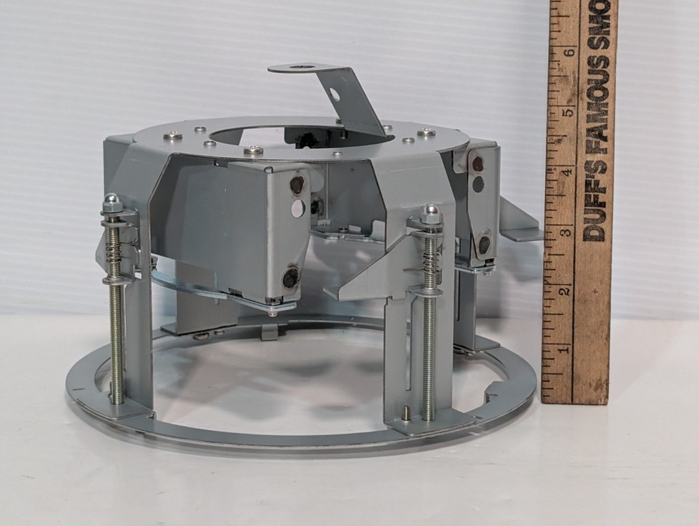 Pelco CCTV Flush Security Camera Mounting Housing Kit for Ceiling White Plate