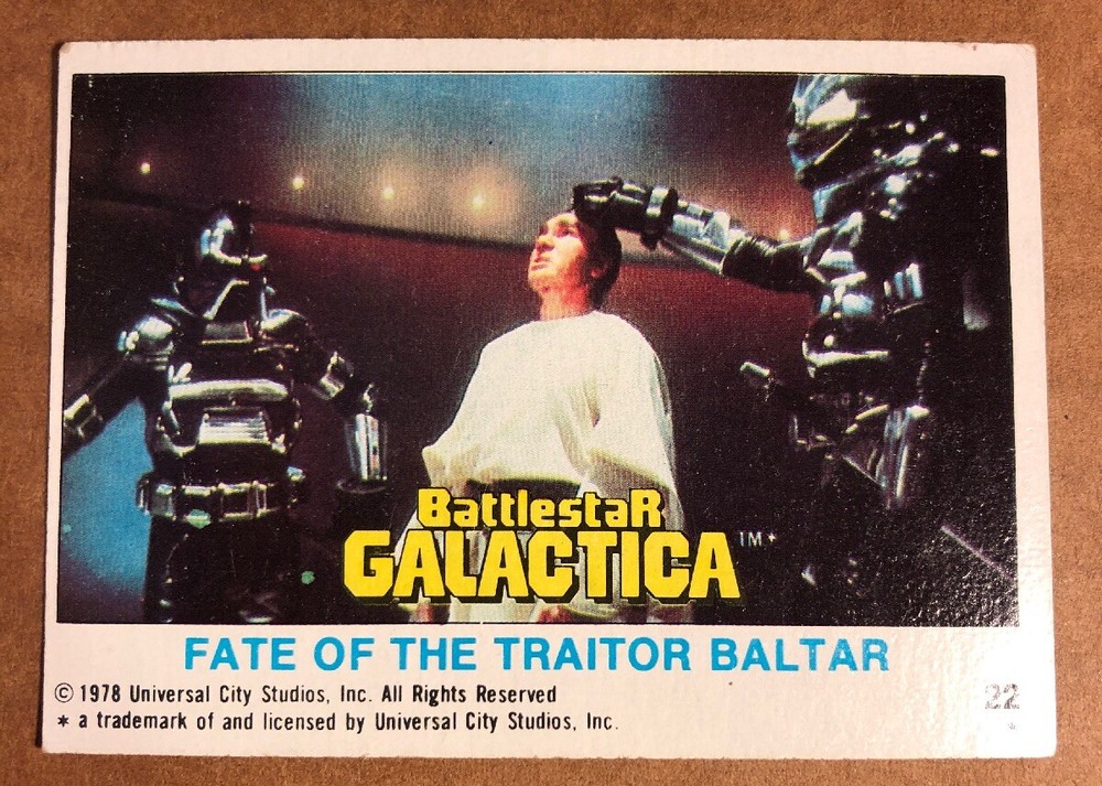 1978 Battlestar Galactica Card #22, EXMT, (BIGJ’S)