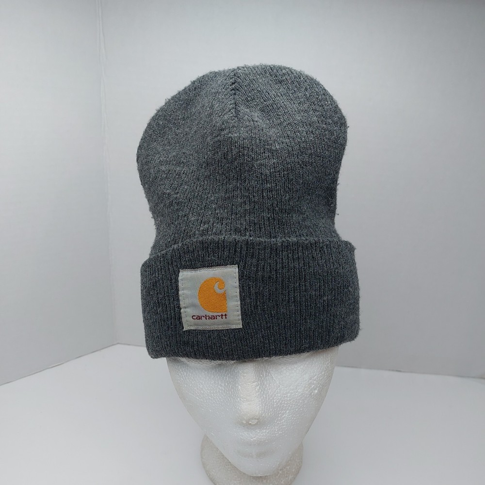 Carhartt Knit Gray Beanie Hat Cap