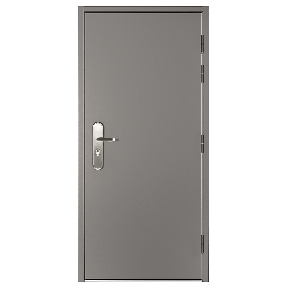 Steel Security Door with Frame and Hardware Quick Mount 36" Door Slab