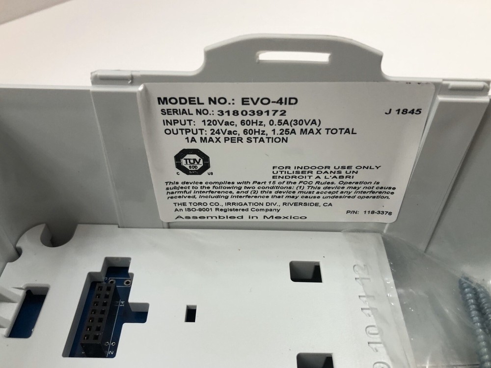 TORO EVO-41D Evolution Controller 4 Zone Base Modular Controller