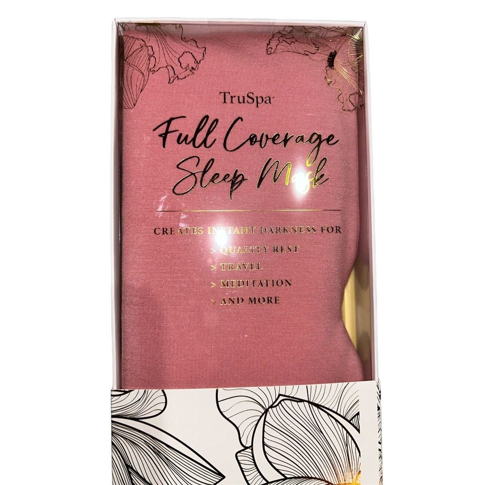 Truspa Full Coverage Sleep Mask Rose Pink Full Coverage NEW